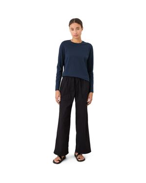 Pact Organic Cotton Softspun Essential Crewneck Long Sleeve Tee - Blue