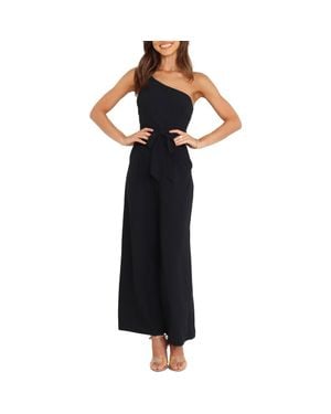 Petal & Pup Leyton Asymmetric Jumpsuit - Black