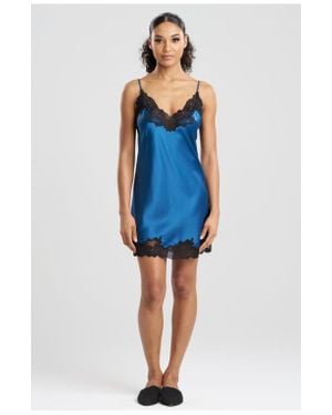 Natori Peony Glamour Chemise - Blue