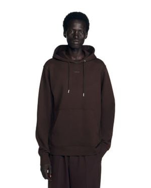 Sandro Logo Hoodie - Brown