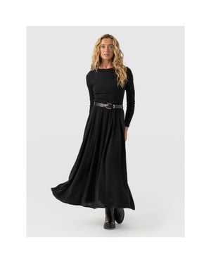 Saint + Sofia Renee Contrast Dress - Black