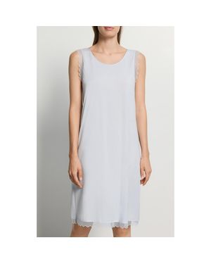 Hanro Inaya Scallop Tank Dress - Gray