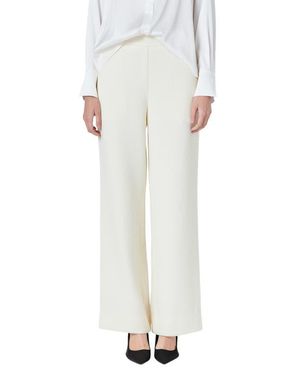 Endless Rose Tweed Wide Leg Pants - White