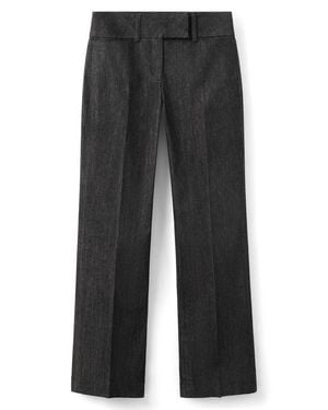 Mango June Stretch Denim Pants - Gray
