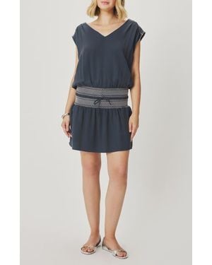 Splendid Ginger Smocked Minidress - Blue