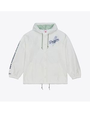 Mitchell & Ness Los Angeles Dodgers Yacht Rock Coaches Full-Snap Hooded Windbreaker Jacket - Blue
