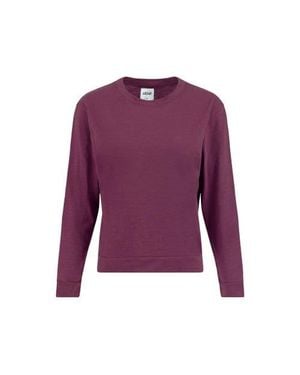 Lezat Tegan Organic Cotton Long Sleeve Pullover - Purple