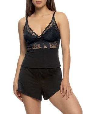 Felina Annalisa Short Pajamas - Black
