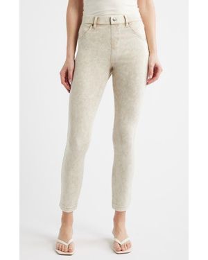 Hue Ultra Ultrasoft High Rise Denim Skimmer Leggings - Natural