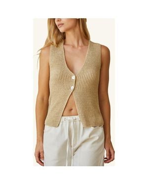 Crescent Beachy Sweater Vest - Green