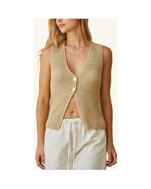 Crescent Beachy Sweater Vest - Green