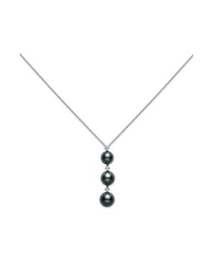 Mikimoto South Sea Pearl & Diamond Pendant Necklace - Blue