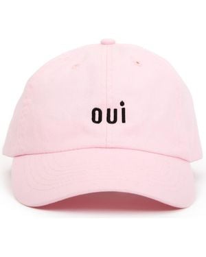 Clare V. Cotton Adjustable Baseball Cap - Pink