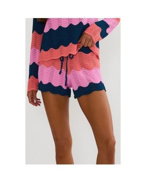 Beach Riot Balboa Cover-Up Shorts - Red