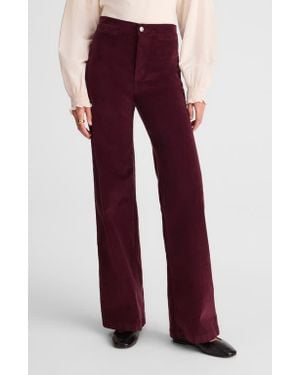 Madewell The Wide Leg Corduroy Pants - Purple