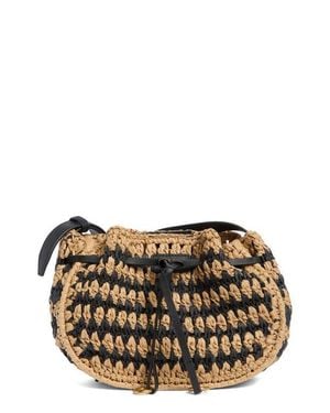 Rag & Bone River Raffia Crossbody Bag - Metallic