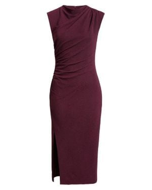 Anne Klein Cowl Neck Sleeveless Midi Dress - Purple