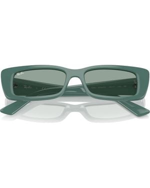 Ray-Ban Teru 54Mm Rectangle Sunglasses - Green