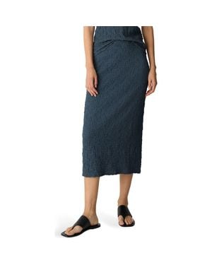 Eileen Fisher Organic Cotton & Recycled Nylon Skirt - Blue