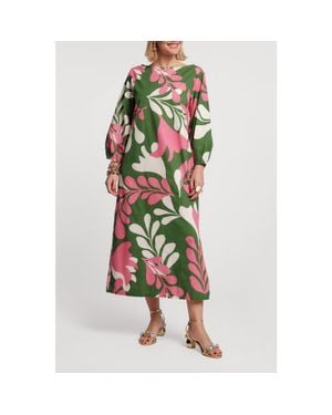 Frances Valentine Minnow Maxi Dress Mid-Century Palm - Multicolor