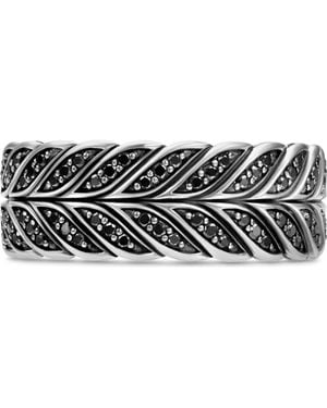 David Yurman Chevron Band Ring - Black