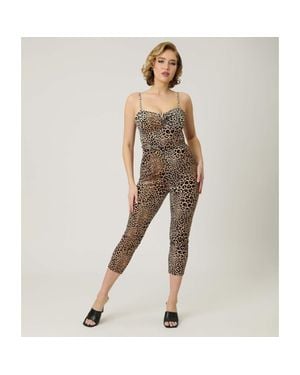 Unique Vintage 1950S Cropped Jumpsuit - Natural