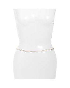 VIDAKUSH Faux Pearl Cluster Belly Chain - White