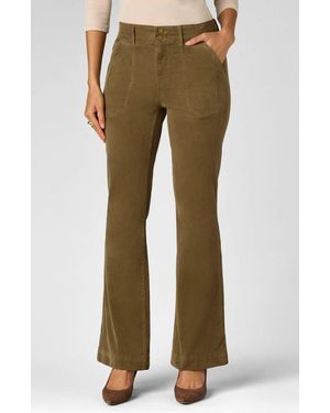 Wit & Wisdom Madison High Waist Bootcut Corduroy Pants - Green
