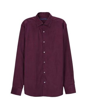 Robert Talbott Morgan Pinwale Corduroy Shirt - Purple