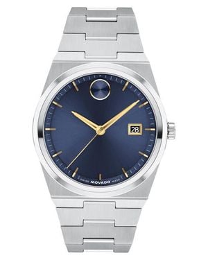 Movado Bold Quest Bracelet Watch, 40Mm - Gray