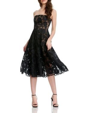 dress the population haldis Haldis Metallic Ombr Strapless Cocktail Dress (Women)
