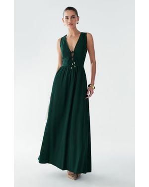 BWLDR Amber Maxi Dress - Green
