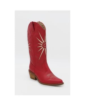 Stivali New York Moonrise Western Cowboy Boots - Red
