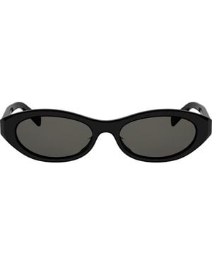 Celine Triomphe Mini 54Mm Oval Sunglasses - Black