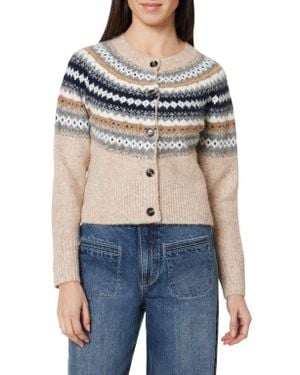 Habitual Fair Isle Cardigan - Blue