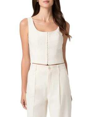PAIGE Carra Corset Top - White