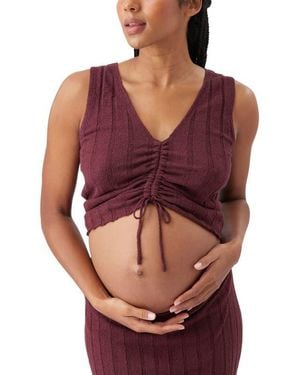 Ripe Maternity Misha Rib Knit Tank - Red