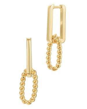 st. Moran Mixed Link Drop Earrings - Metallic
