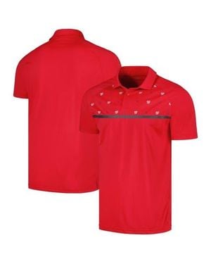 Levelwear Washington Nationals Sector Batter Up Raglan Polo - Red