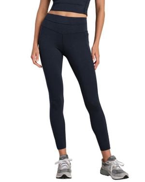 Rhone Heather Revive Pocket 7/8 Leggings - Blue