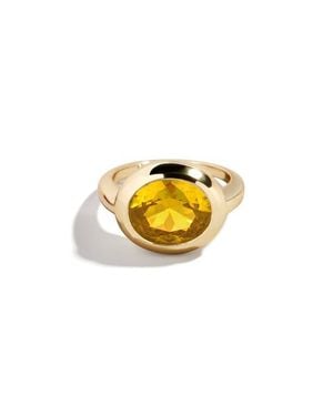 BaubleBar Birthstone Oval Cubic Zirconia Ring - Multicolor