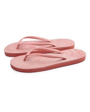 feel good Slimz Remix Natural Rubber Flip-Flip Thong Sandals - Pink