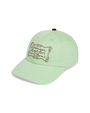 Damson Madder Logo Embroidered Baseball Cap - Green