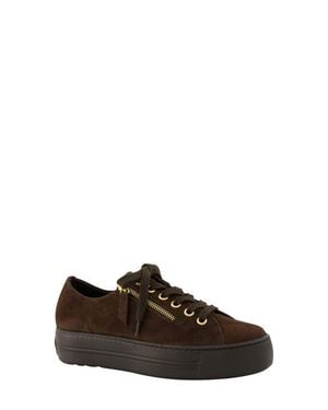 Paul Green Fresno Leather Sneaker - Brown