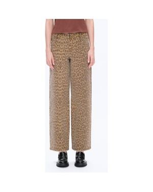 Bayeas High Waist Wide Leg Jeans - Brown