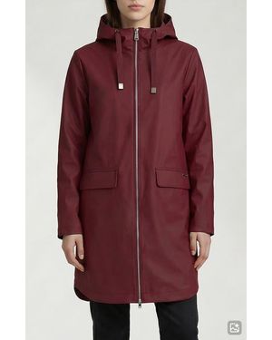 Noize Janae Water Repellent Hooded Raincoat - Red