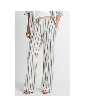 Vince Resort Stripe Pull-On Wide Leg Pants - Multicolor