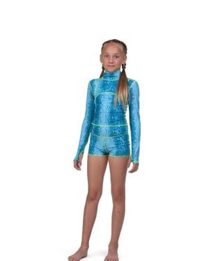 TUTUBLUE Girls' One-Piece Swimsuit - Blue