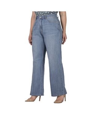 Standards & Practices High Waist Wide Leg Jeans - Blue