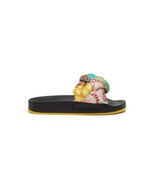La DoubleJ Treccia Slides - Black